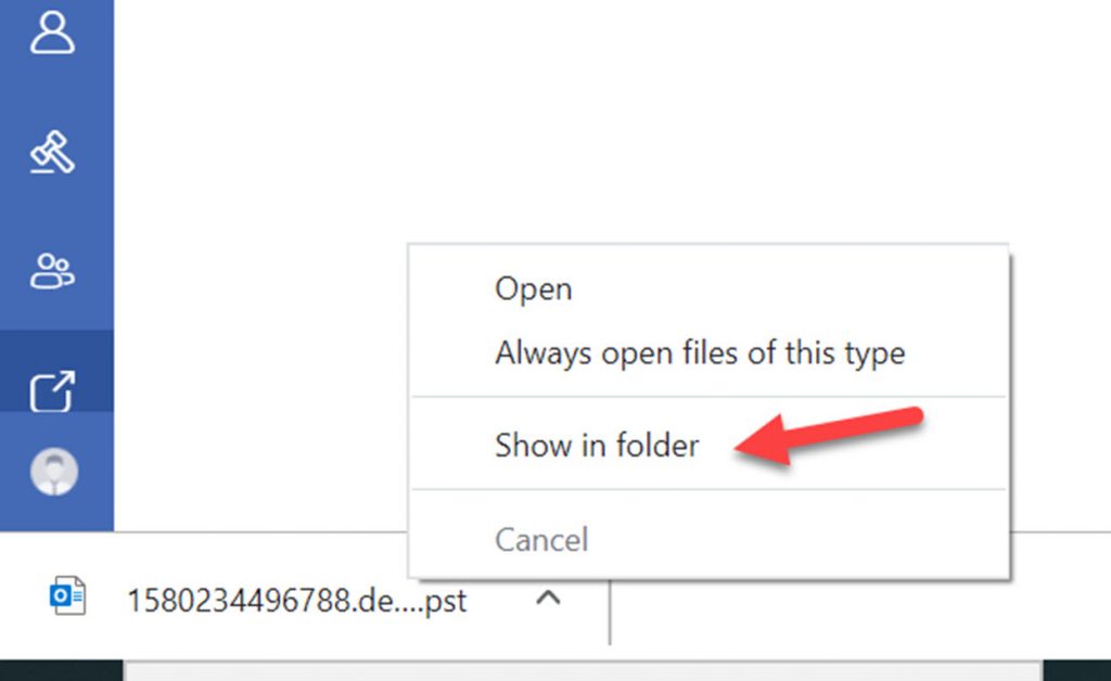 can i export a folder from outlook
